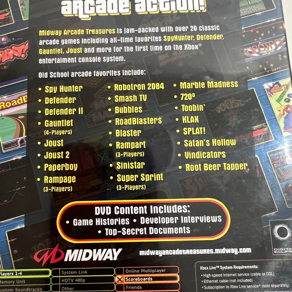Midway‎ Arcade Treasures Xbox Game - Picture 4 of 9